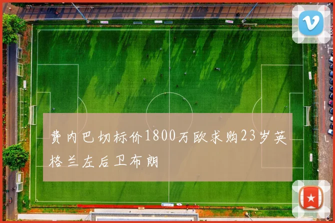 费内巴切标价1800万欧求购23岁英格兰左后卫布朗